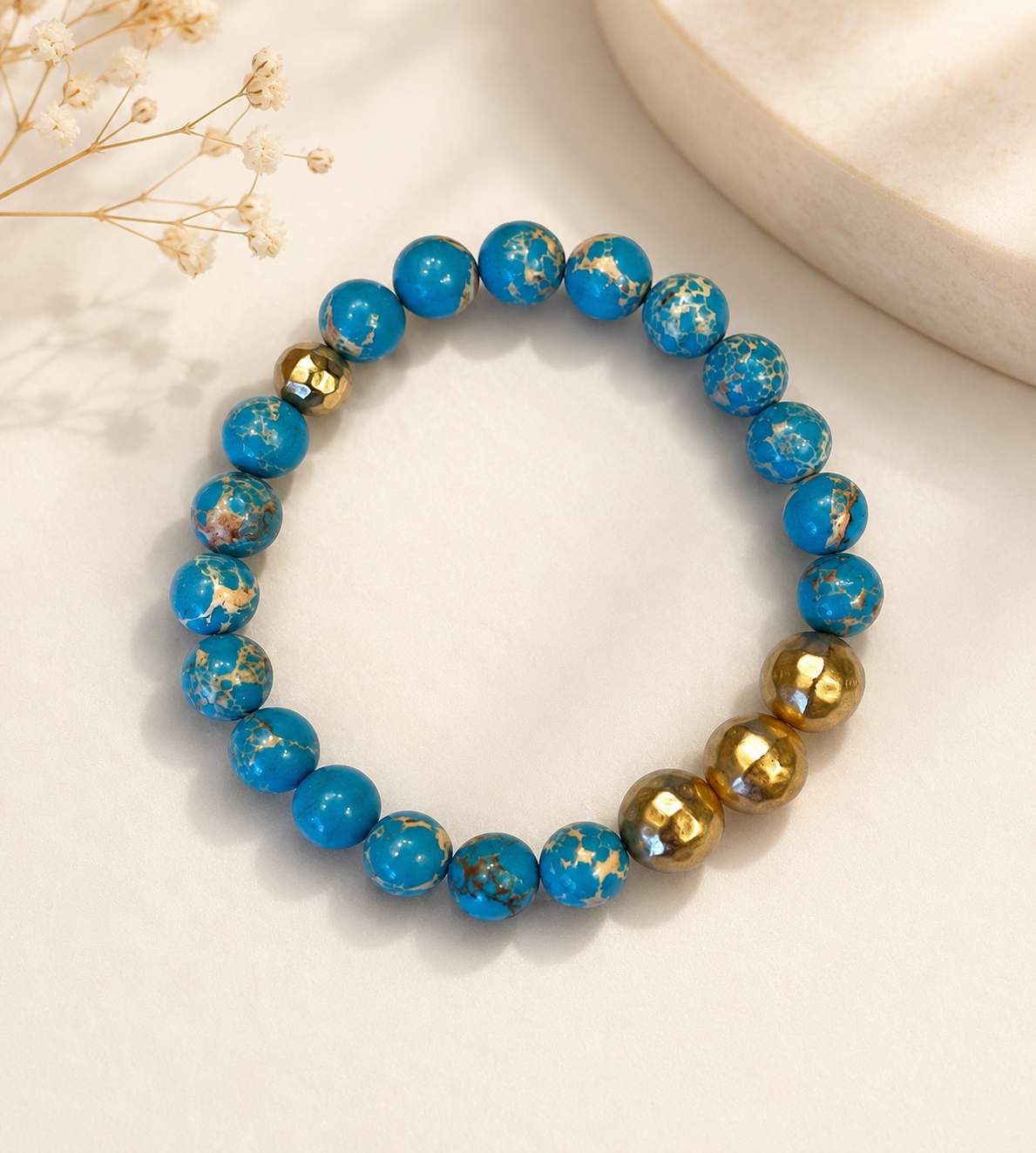 Golden Turquoise Harmony Bracelet