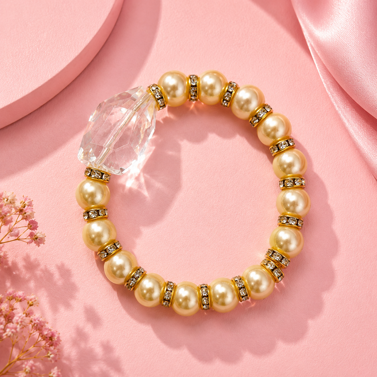 Golden Aurora Pearl Bracelet