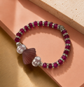 Violet Shell Charm Bracelet