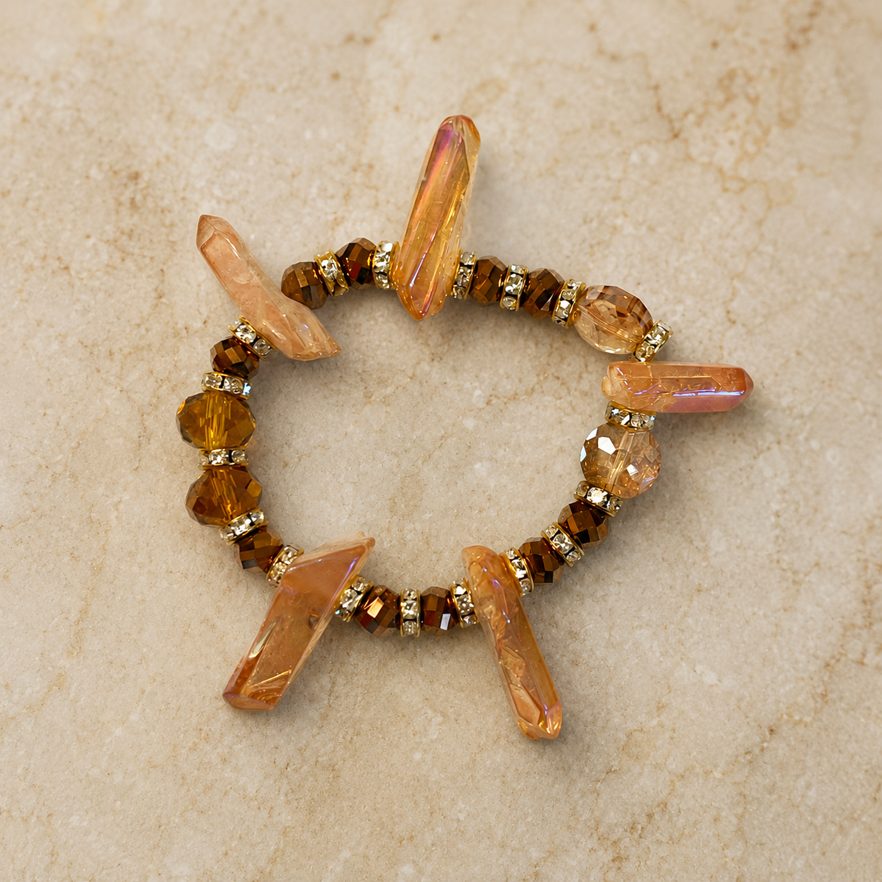 Sunstone Flame Bracelet