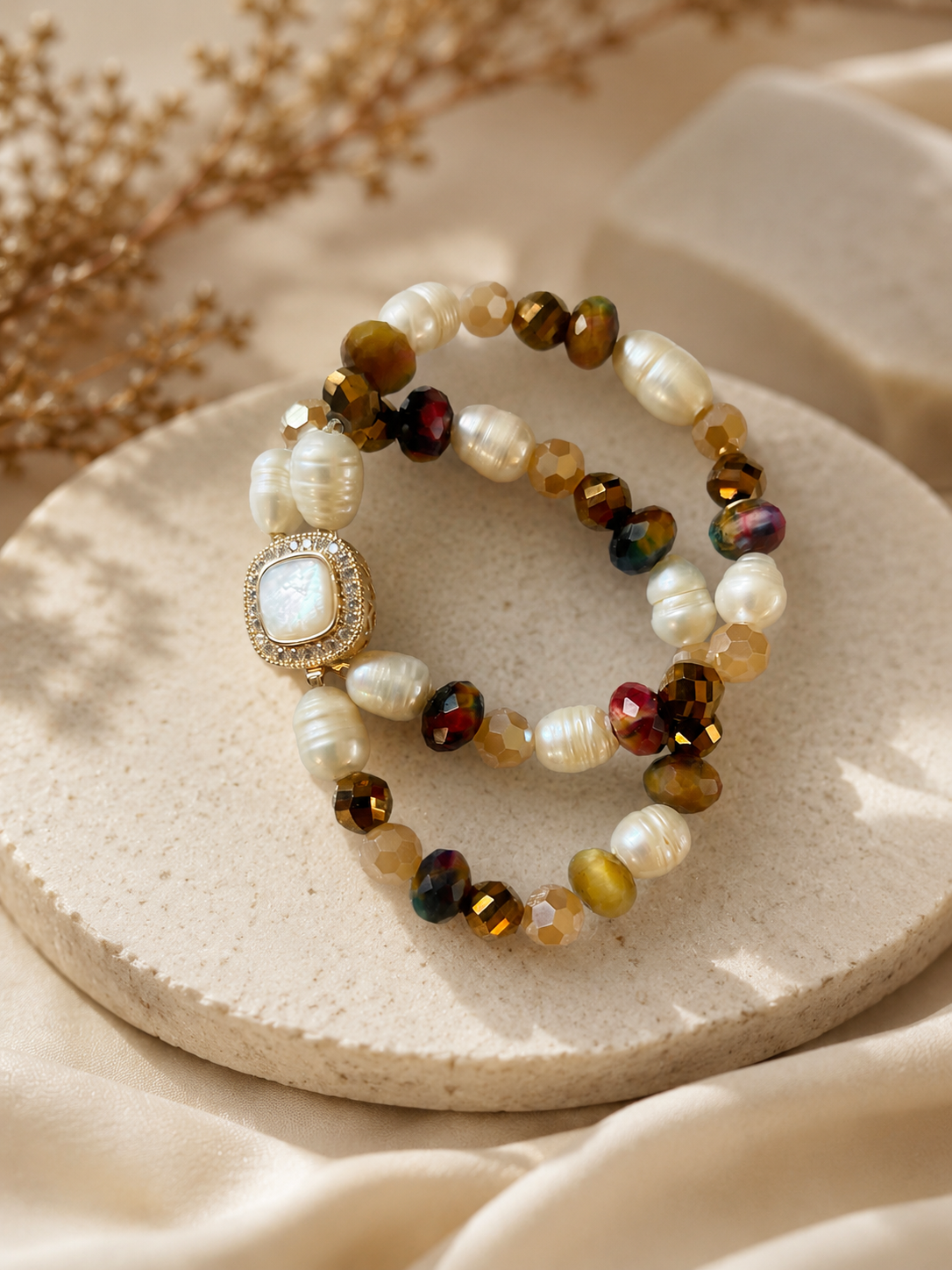 Autumn Moon Opal Bracelet